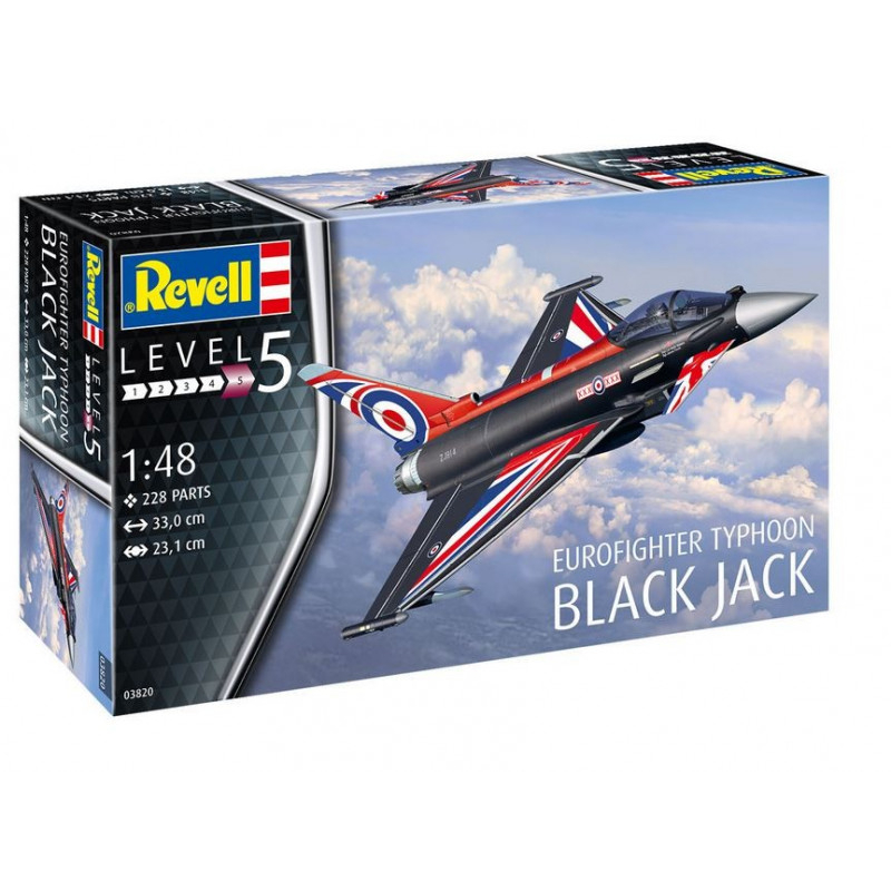 Revell 03820 RAF Typhoon Eurofighter - Black Jack 1:48 Scale Model