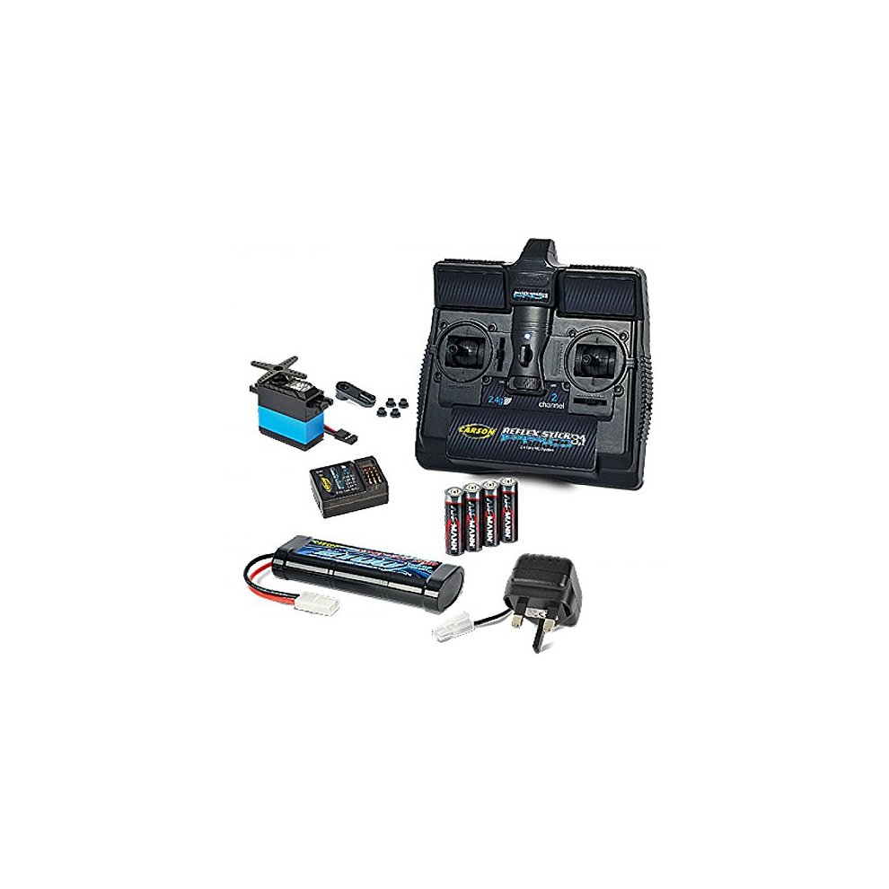 Tamiya - C707132 RC Starter Set V3.1 with 2.4 Ghz Stick Radio, 7.2v Battery and Charger