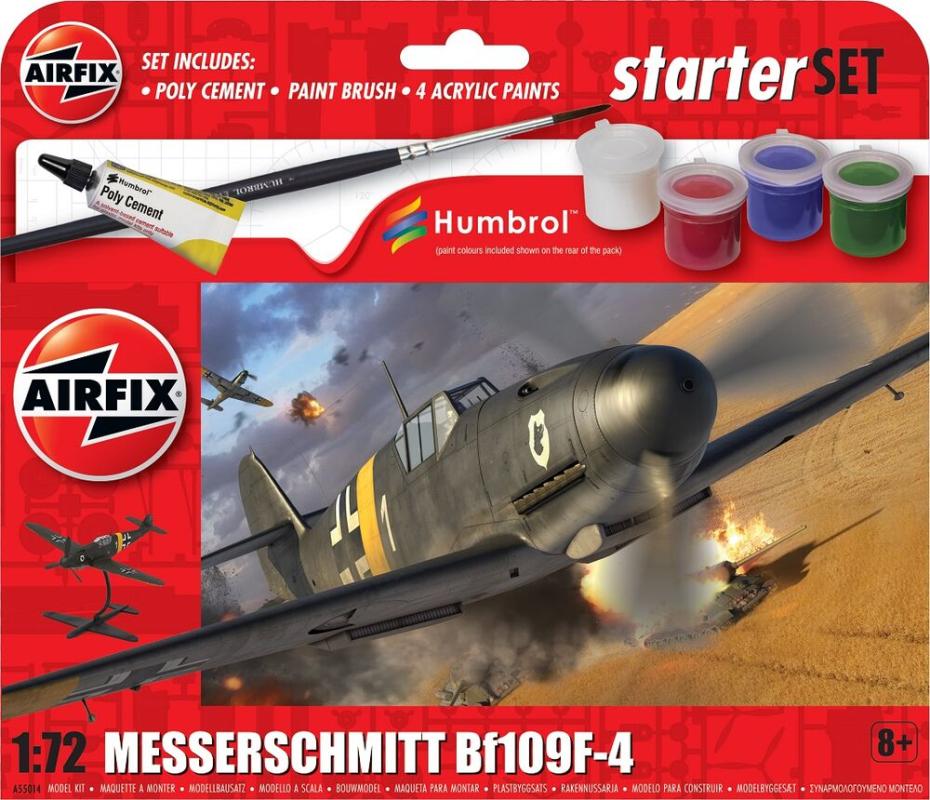 AIRFIX - 1/72 Starter Set Messerschmitt Bf109F-4